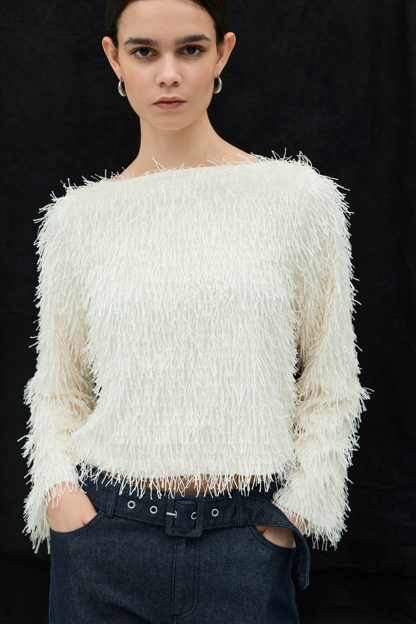 Vitoi L/S Boatneck bluse – Birch
